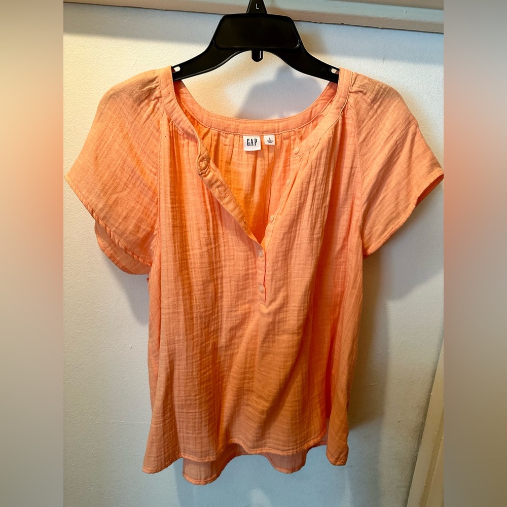 Orange Pullover Top